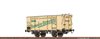 040-48041 - H0 - Gedeckter Güterwagen Gb kkStB, I, Budweiser